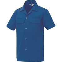 アイトス アイトス 半袖シャツ(男女兼用) ブルー 6L 5310066L 1着