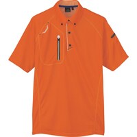 アイトス アイトス 半袖ボタンダウンポロシャツ(男女兼用) オレンジ 5L 106051635L 1着