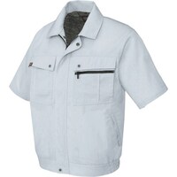 アイトス アイトス 半袖ブルゾン(無地)(男女兼用) シルバーグレー SS 5591003SS 1着