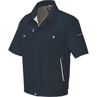 アイトス アイトス 半袖ブルゾン(男女兼用) ブラック×シルバーグレー 3L 55610103L 1着