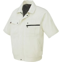 アイトス アイトス 半袖ブルゾン(無地)(男女兼用) アイボリー SS 5591001SS 1着