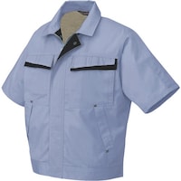 アイトス アイトス 半袖ブルゾン(配色)(男女兼用) ミストバイオレット×ディープネイビー L 5571076L 1着