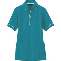 アイトス アイトス サイドポケット半袖ポロシャツ(男女兼用) ピーコックブルー LL 7668066LL 1着