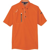 アイトス アイトス 半袖ボタンダウンポロシャツ(男女兼用) オレンジ 4L 106051634L 1着