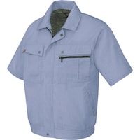 アイトス アイトス 半袖ブルゾン(無地)(男女兼用) ミストバイオレット SS 5591076SS 1着