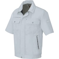 アイトス アイトス 半袖ブルゾン(男女兼用) シルバーグレー×ブラック SS 5561003SS 1着