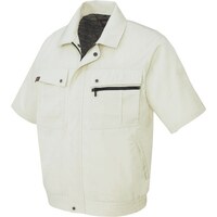 アイトス アイトス 半袖ブルゾン(無地)(男女兼用) アイボリー 4L 55910014L 1着