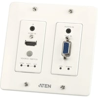 ATEN ATEN ビデオ延長器/HDMI&VGA/壁埋込式USウォールプレート/4K対応(HDMI) VE2812UST 1台