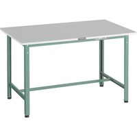トラスコ中山 TRUSCO 軽荷重作業台(300kg)RAE2型 RoHS2対応天板 1200X900XH740 グリーン色 RAE21209 1台