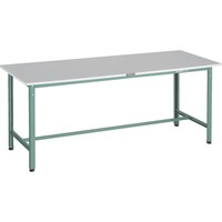 トラスコ中山 TRUSCO 軽荷重作業台(300kg)RAE2型 RoHS2対応天板 1800X600XH740 グリーン色 RAE21860 1台