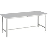 トラスコ中山 TRUSCO 軽荷重作業台(300kg)RAE2型 RoHS2対応天板 1800X600XH740 ホワイト色 RAE21860W 1台