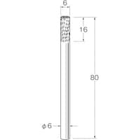 リューター リューター ロングシャンク超硬カッター K9621 1袋