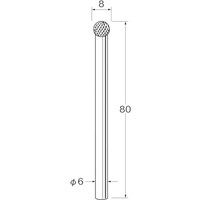 リューター リューター ロングシャンク超硬カッター K9611 1袋