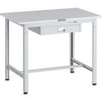 トラスコ中山 TRUSCO 軽荷重作業台(300kg)AE型 900X600XH740 薄型1段引出し付 ホワイト色 RAE0960UDC1W 1台