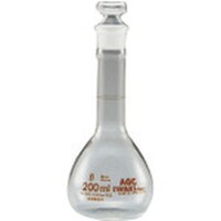 東京硝子器械 TGK メスフラスコ 短型 250mL 白 IWAKI 988111264 1個