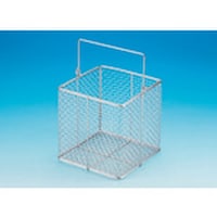 東京硝子器械 TGK 角カゴ SS443 W400×D400×H300mm 360524137 1個