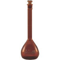 東京硝子器械 TGK メスフラスコ スタンダード 茶 20mL IWAKI 988110363 1個