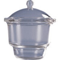 東京硝子器械 TGK デシケーター 玉蓋付 硝子製 250mm 中板無 814070603 1個