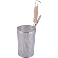 遠藤商事 TKG UK188パンチング 木柄 深型底平煮ざるうどんてぼ AUD4901 1個