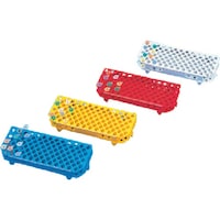 東京硝子器械 TGK μテストチューブ1.5mL用ラック #56303 白 198199211 1個