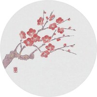 遠藤商事 TKG アーテック 和風コースター四季丸(50枚入) WCOM2 梅 PKCJ9 1個