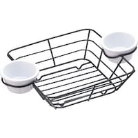 遠藤商事 TKG テーブルクラフト ワイヤー スクエアバスケット H711172BK PBS4301 1個