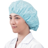 遠藤商事 TKG スギヤマ つくつく帽子(電石不織布) EL102 L ブルー (100枚入) SBU2502 1個