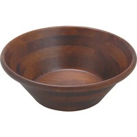 遠藤商事 TKG ヤマコー 天然木サラダボウル こげ茶 30cm PSLL907 1個