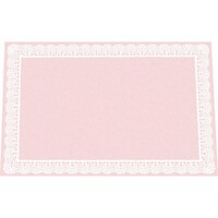 遠藤商事 TKG アーテック 無蛍光紙テーブルマットレースB ピンク TEM11(100枚入)M QMTD901 1個