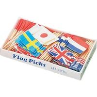 遠藤商事 TKG ヤマコー フラッグピック 万国旗 (144本入) (各国混合) QBV05 1個