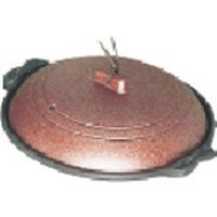 遠藤商事 TKG マイン アルミ庵陶板鍋素焼き茶 M10465 18cm 浅型 QTU16465 1個