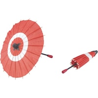 遠藤商事 TKG ヤマコー 蛇ノ目傘 B(100入) 中 朱 QZY01002 1個