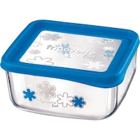 遠藤商事 TKG Bormioli Rocco(ボルミオリ・ロッコ) フリゴベール・ファン スクエア 19cm 3.88820.MZ1ブルー RBR5903 1個