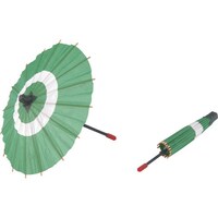 遠藤商事 TKG ヤマコー 蛇ノ目傘 B(100入) 中 緑 QZY01001 1個