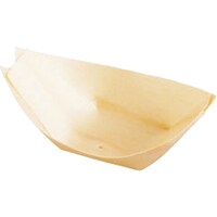 遠藤商事 TKG ヤマコー 経木容器 舟型(100枚入) 23906 3.5寸 QKY2402 1個