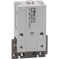 ニホンピスコ PISCO エアチャック 平行チャックマルチタイプ ボディ厚16.4mm 複動式 センタポート付 CHB12DC 1個