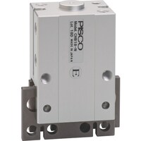 ニホンピスコ PISCO エアチャック 平行チャックマルチタイプ ボディ厚23.6mm 単動式 センタポート付 CHB18NC 1個