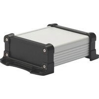 タカチ電機工業 タカチ フランジ足付 防水アルミケース シルバー/ブラック EXWF11613SB 1台