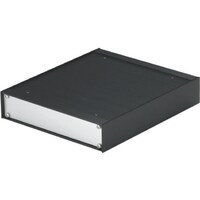 タカチ電機工業 タカチ パネル脱着アルミサッシケース シルバー/ブラック POS2222023BS 1台