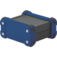 タカチ電機工業 タカチ コーナーガード付アルミケースIP65防水タイプ ブラック/ネイビー EXW15820BN 1台