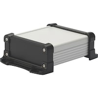 タカチ電機工業 タカチ フランジ足付 防水アルミケース シルバー/ブラック EXWF15811SB 1台