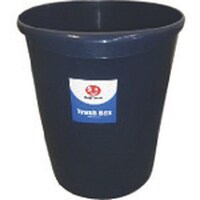 プラス JTX 831187)持ち手付ゴミ箱丸型18.3Lブル N153JB5 N153JB5 1S(5個)