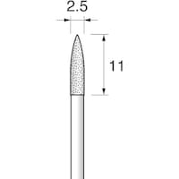 アルゴファイルジ アルゴファイル ダイヤエコノミー2(電着ダイヤモンドポイント) DEP2018 1袋(2本)