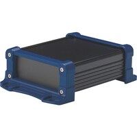 タカチ電機工業 タカチ フランジ足付アルミケース アルミパネルタイプ ブラック/ネイビー EXPF24935BN 1台