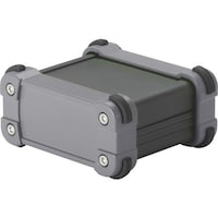 タカチ電機工業 タカチ コーナーガード付アルミケースIP65防水タイプ ブラック/グレー EXW1269BG 1台