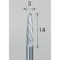 アルゴファイルジ アルゴファイル 超硬カッターダブルカットカーバイドバー CDC3015 1本