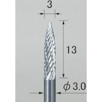 アルゴファイルジ アルゴファイル 超硬カッターダブルカットカーバイドバー CDC3016 1本