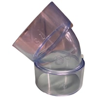 セキスイ エスロン 透明DV継手 45度エルボ(45L)75 SD4L75 1個