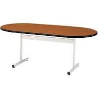 TOKIO ミーティングテーブル TTTW 楕円型 1500×900 チーク TTTW1590RT 1台