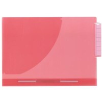 リヒトラブ LIHIT カラーカルテフォルダー ファスナー付 (50枚入り) イエローピンク A4 HK732U18 1箱(50枚)